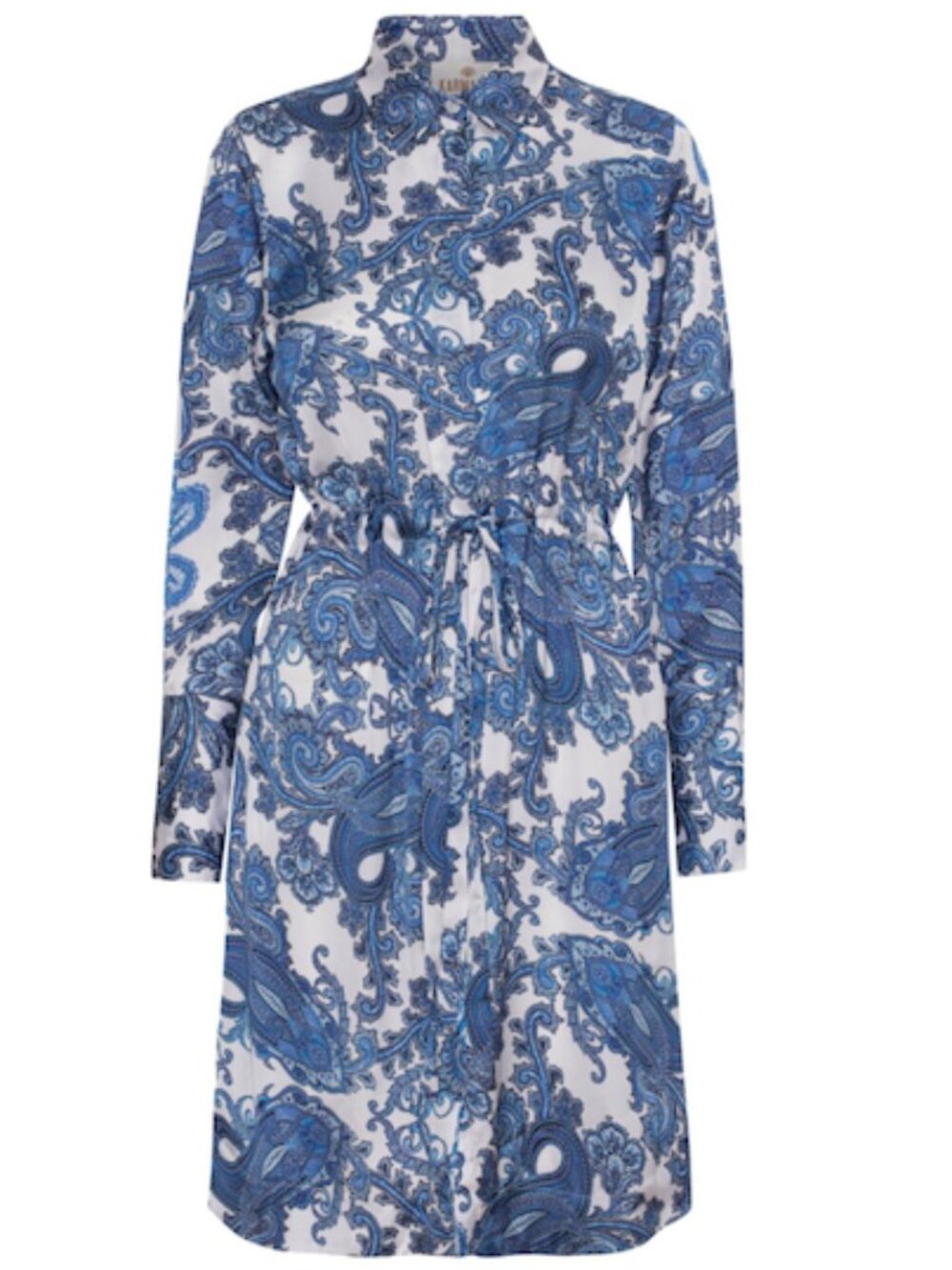 Karmamia Nakita Dress Paloma Paisley Maritime Shirt Dress NWT Size S